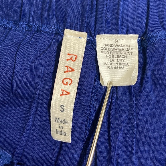 NWOT RAGA Women's Hand-Crochet Shorts BLUE Size S - Picture 5 of 5